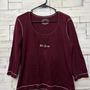 Polo jeans‎ company Ralph Lauren graphic tshirt 3/4 sleeves vtg y2k size xl